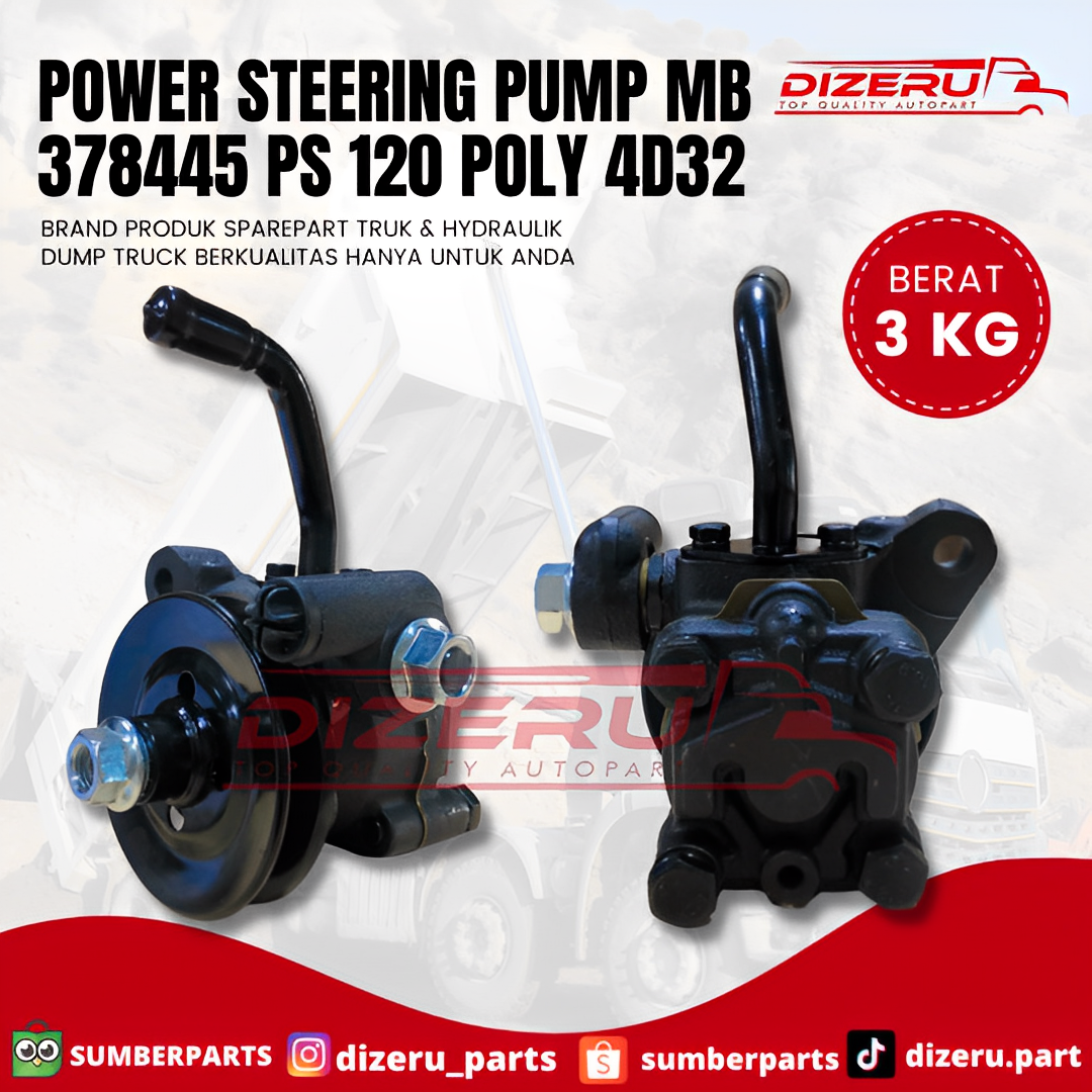 Power Steering Pump MB 378445 PS 120 POLY 4D32